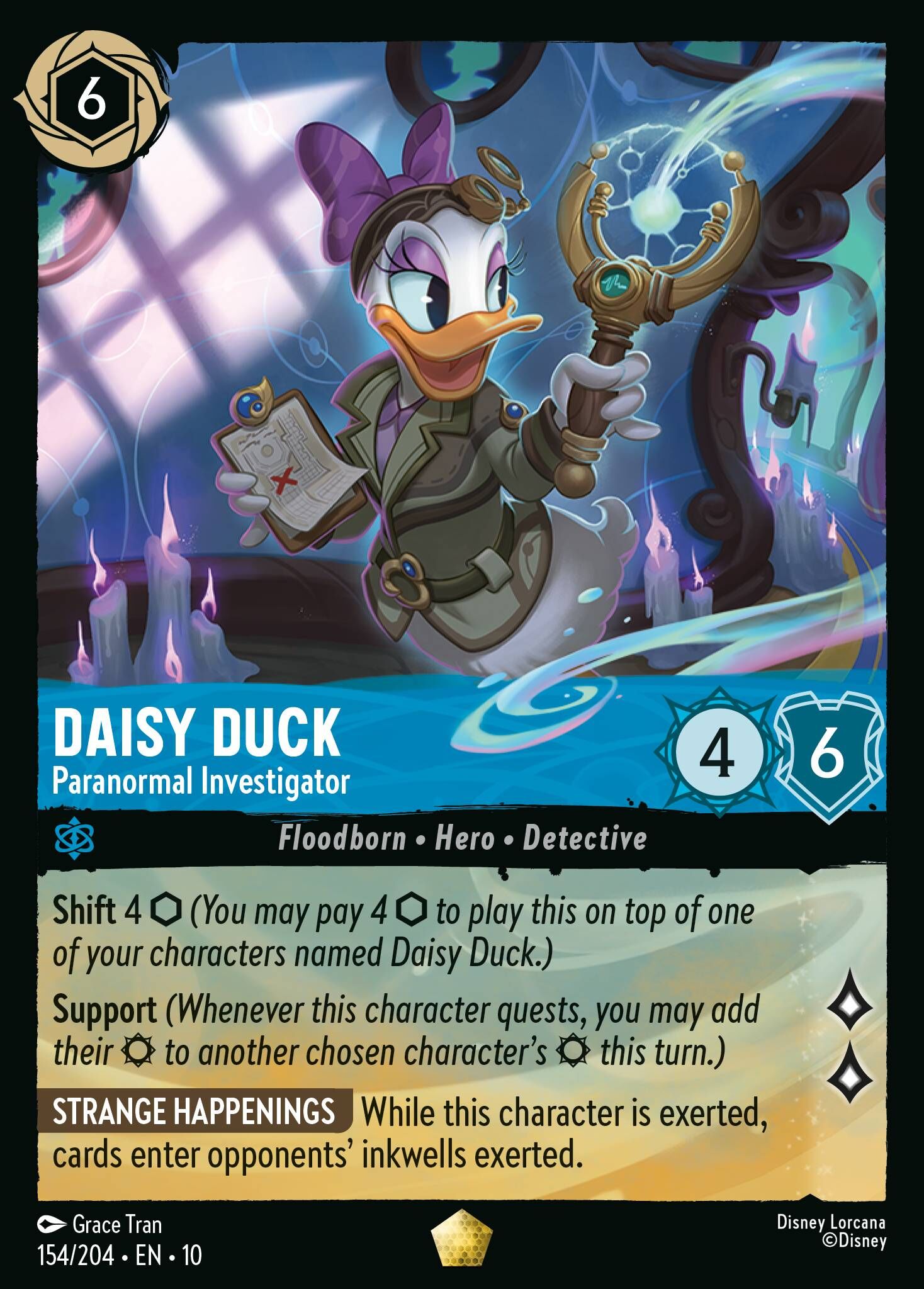 Whispers in the Well - 154/204 Daisy Duck - Paranormal Investigator L (Foil)