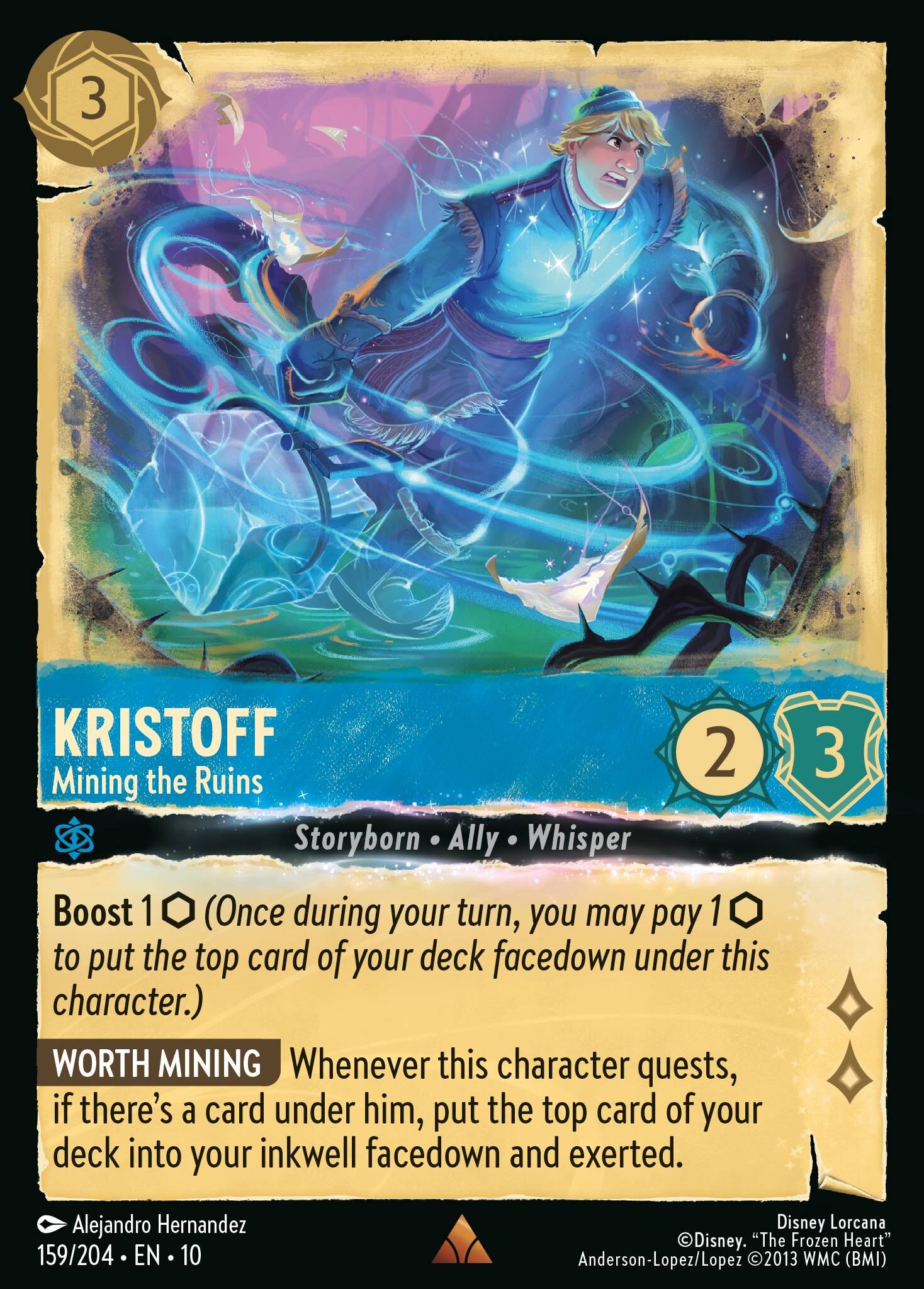 Whispers in the Well - 159/204 Kristoff - Mining the Ruins R (Foil)