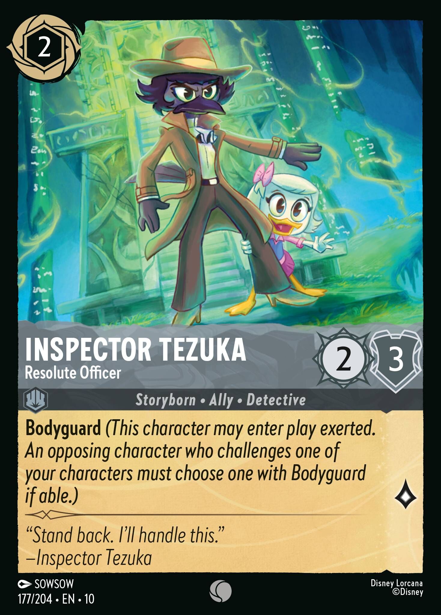 Whispers in the Well - 177/204 Inspector Tezuka - Resolute Officer C (Foil)