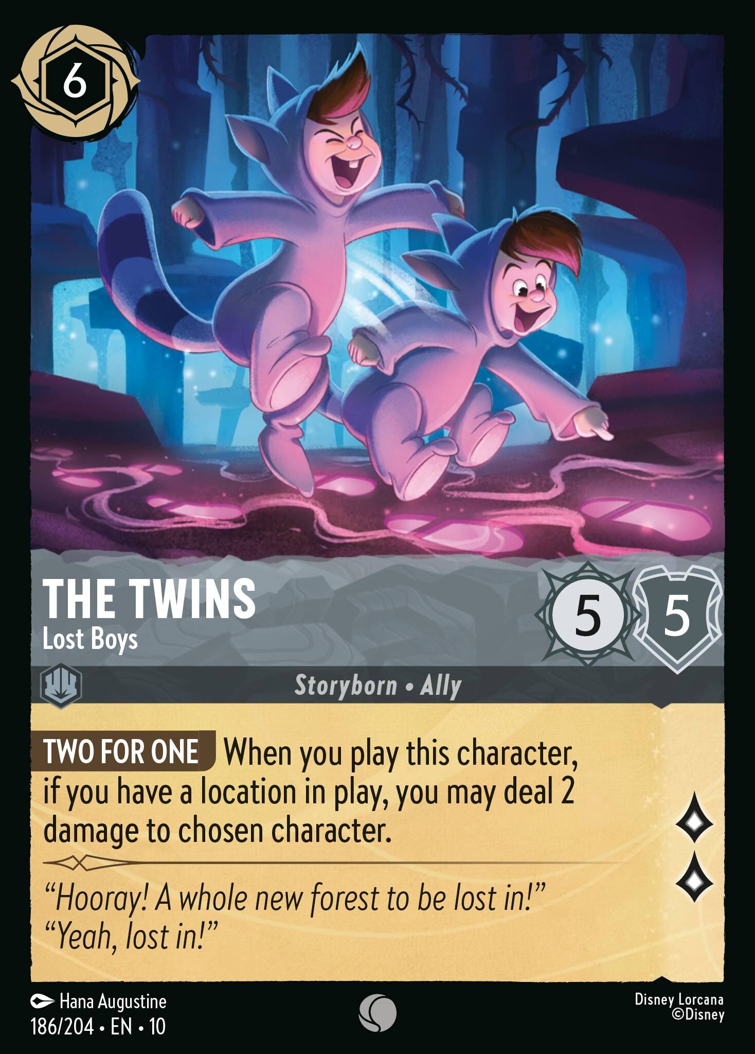 Whispers in the Well - 186/204 The Twins - Lost Boys C (Foil)