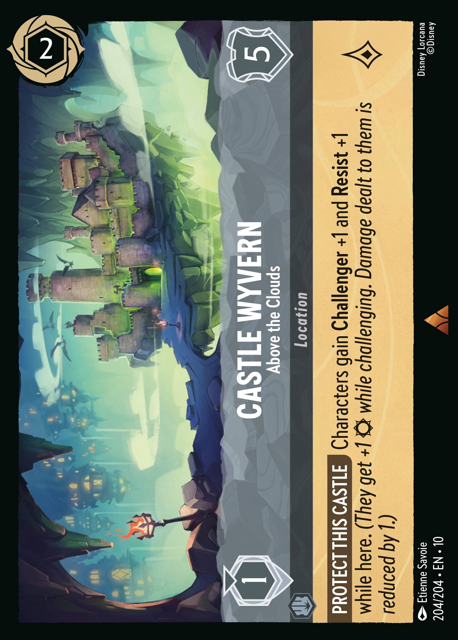 Whispers in the Well - 204/204 Castle Wyvern - Above the Clouds R (Foil)