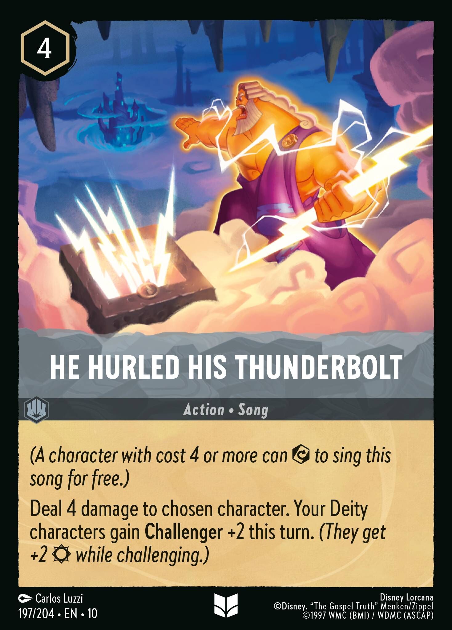 Whispers in the Well - 197/204 He Hurled His Thunderbolt UC (Foil)