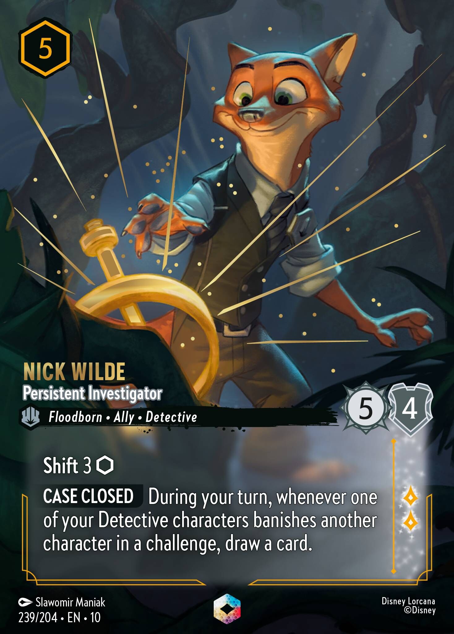 Whispers in the Well - 239/204 Nick Wilde - Persistent Investigator E