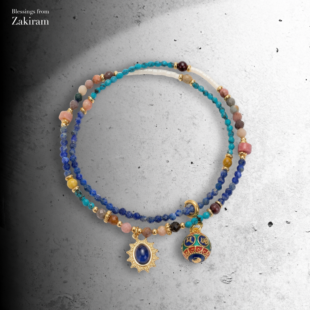 日月流光 轉經輪 雙圈手串