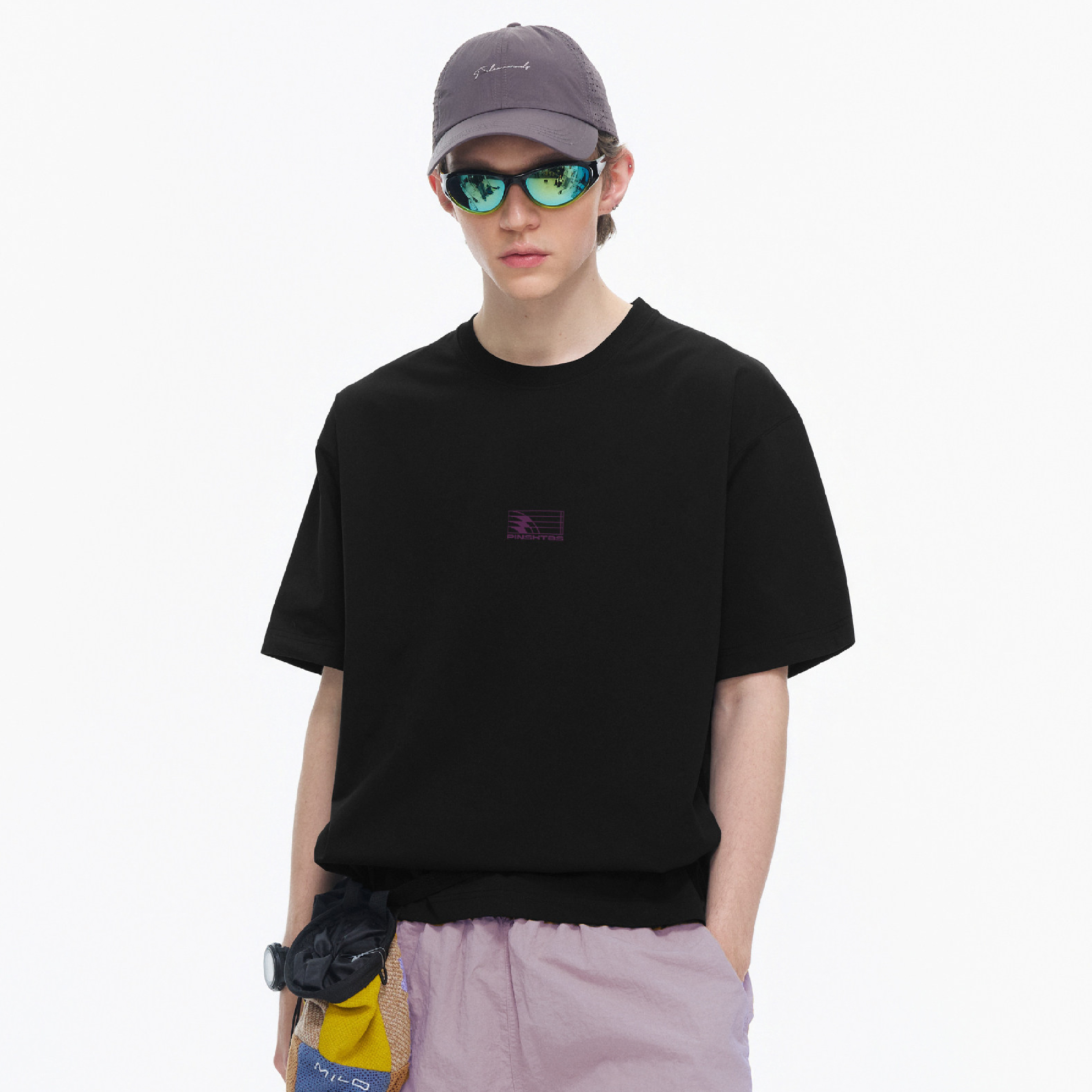 PIN SKTBS Polka Dot Text Tee 波點文字 印花短Tee [P-T2926]