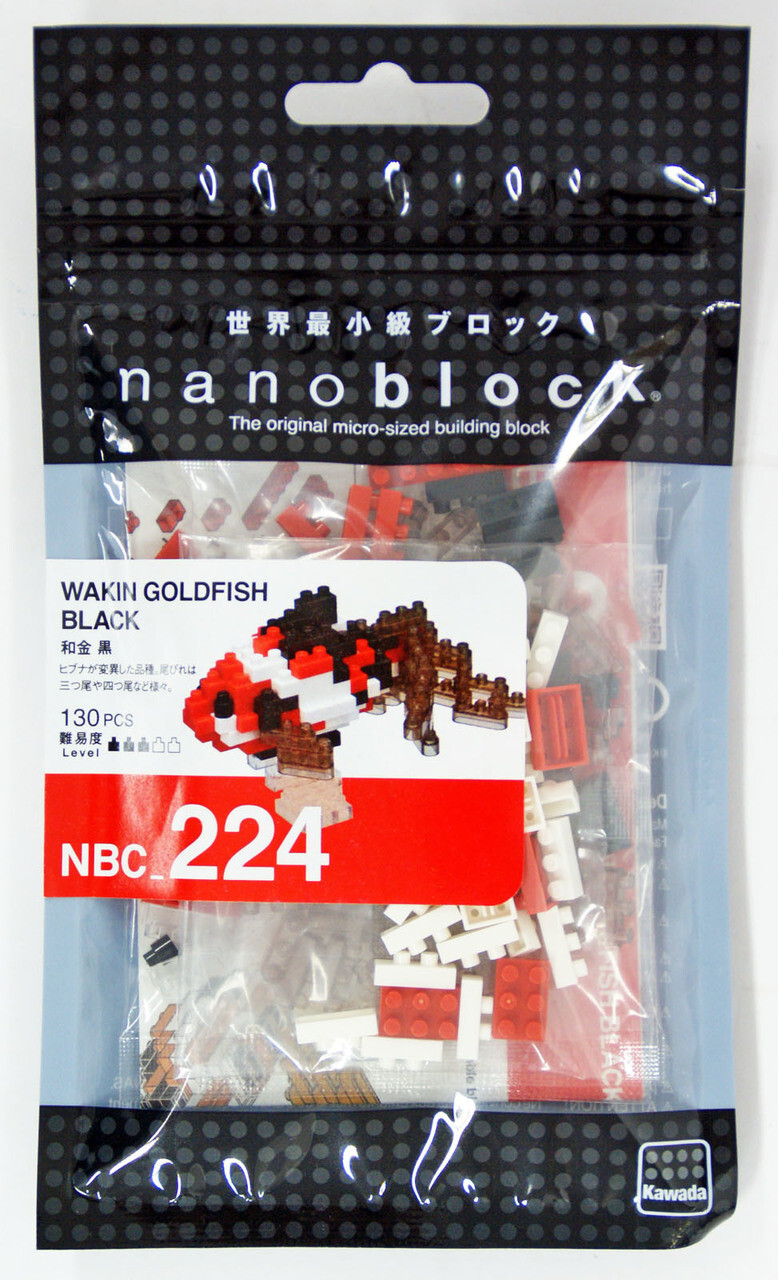 Nanoblock 迷你積木 NBC-224 黑和金魚
