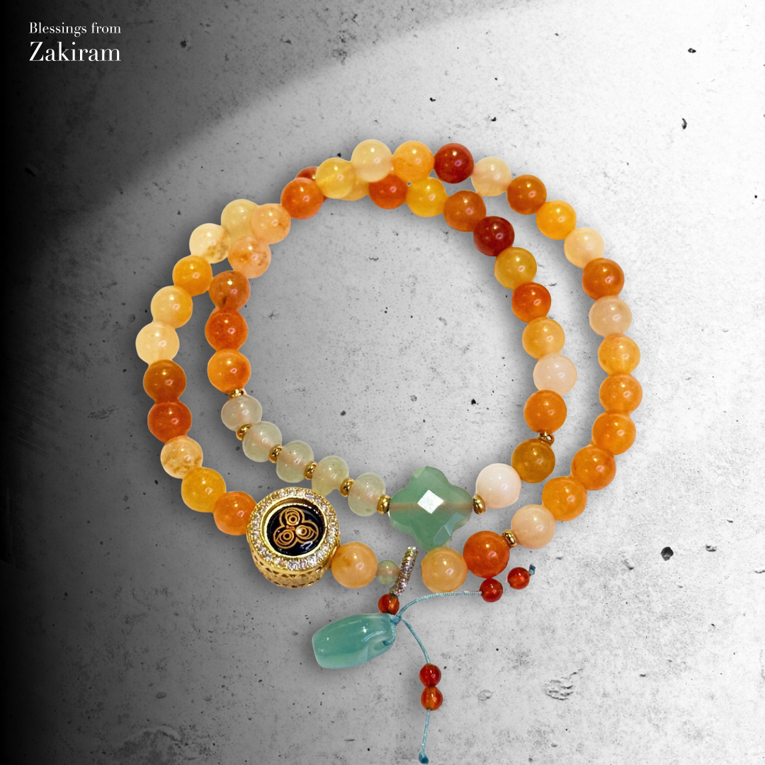 扎基拉姆 金絲玉招福納運 雙圈手串