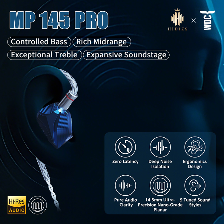 Hidizs MP145 Pro 超精密納米平板單元耳機