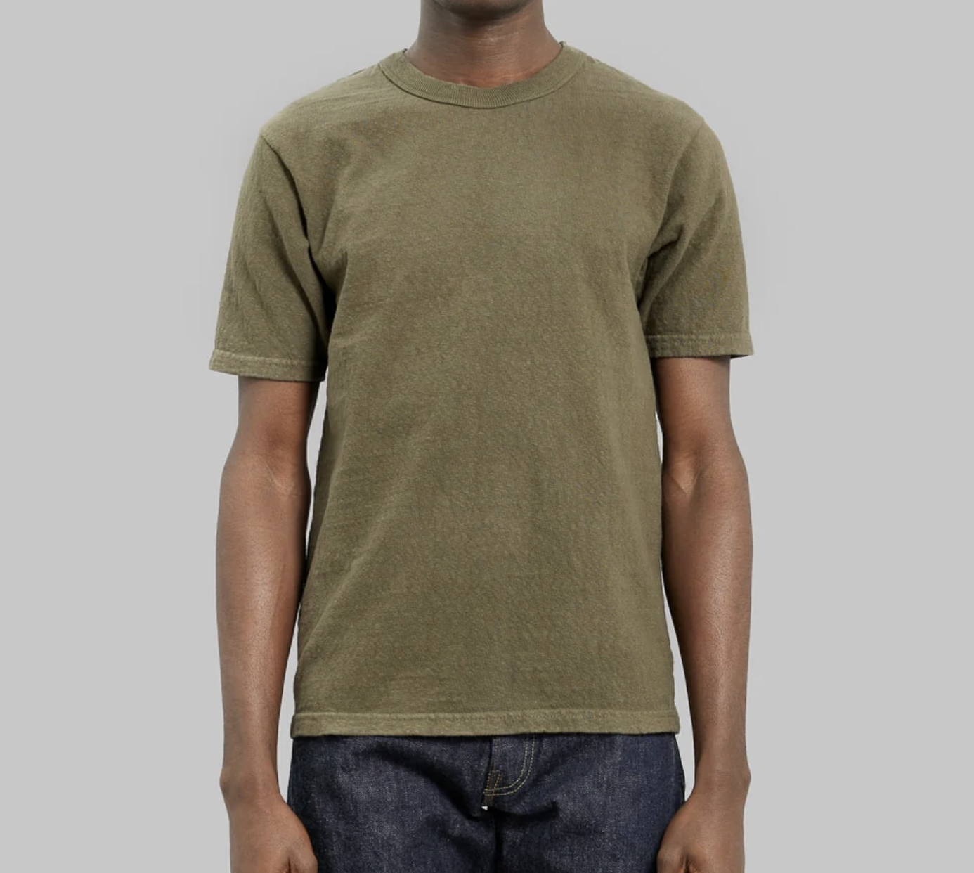 UES No.8 Slub Nep T Shirt - Olive