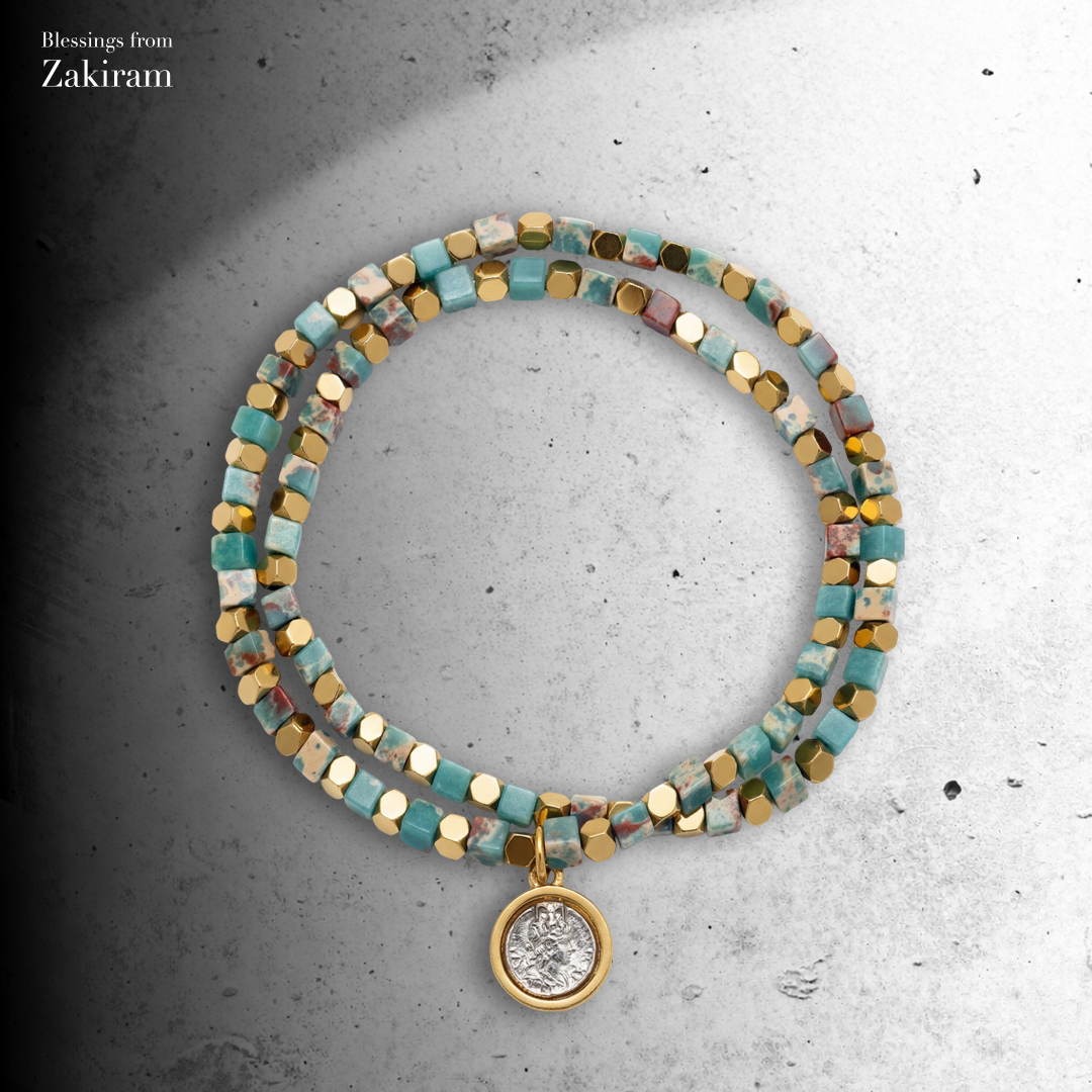 扎基拉姆 穩心聚光 雙圈手串