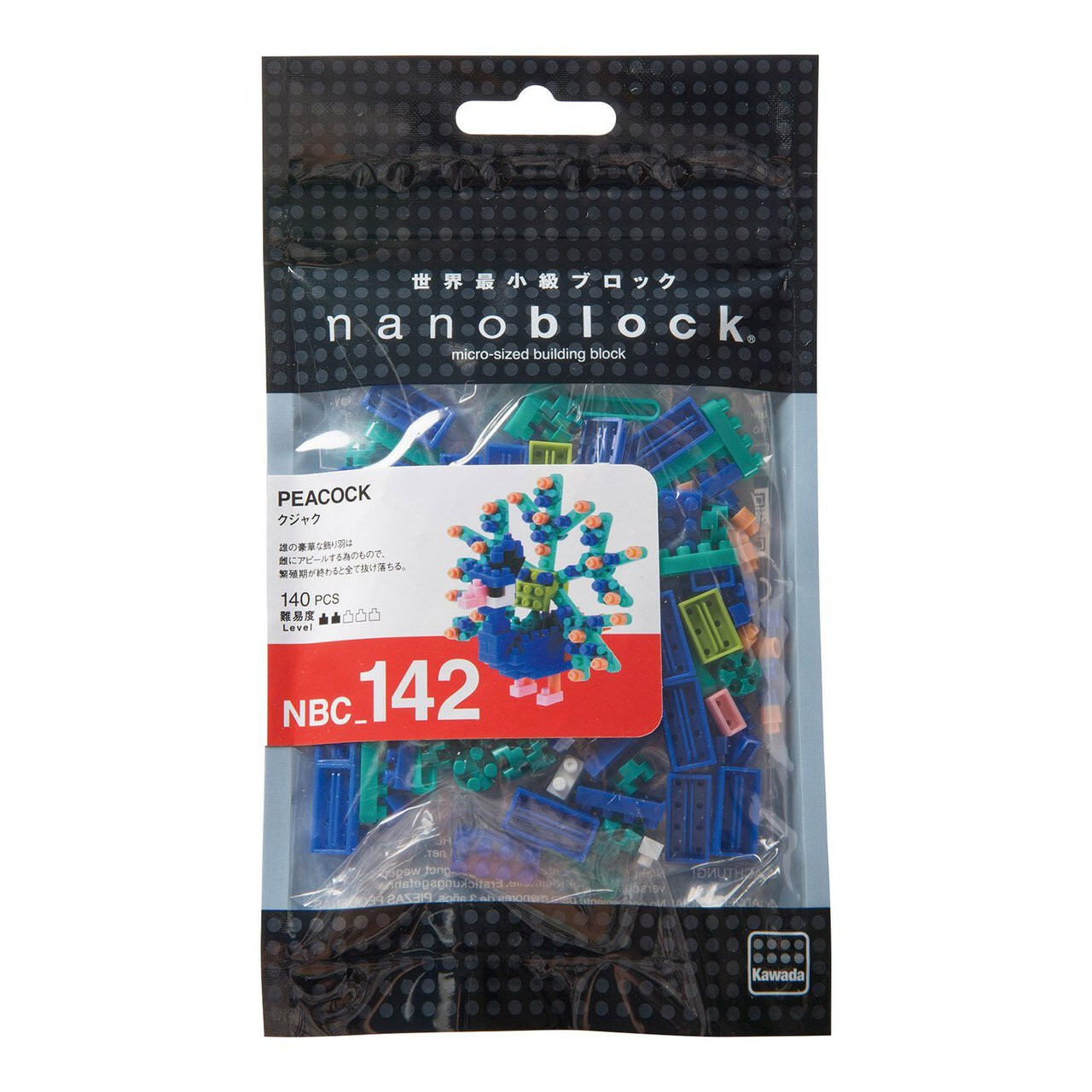 Nanoblock 迷你積木 NBC-142 孔雀