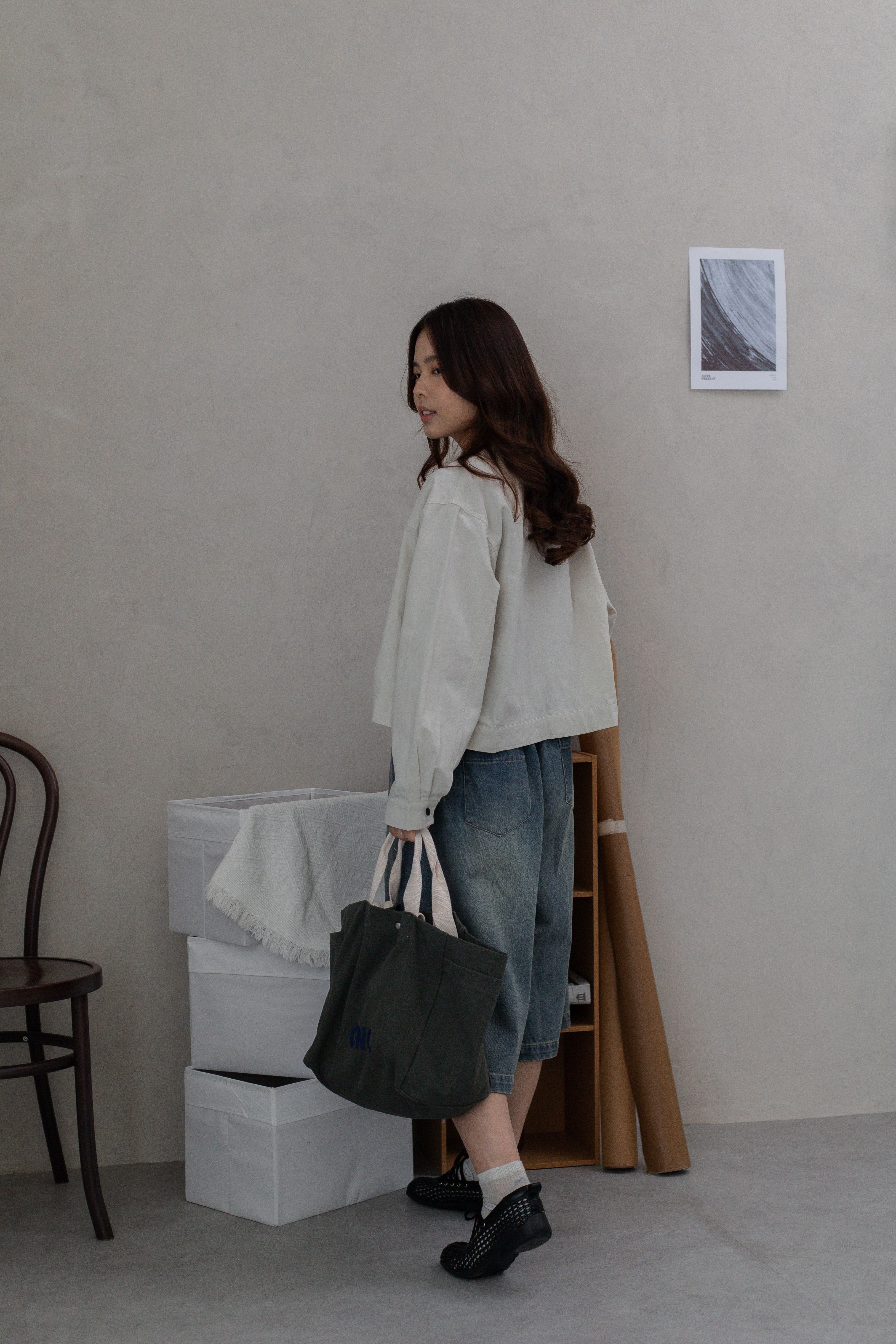 Nore Cargo Long Sleeve Top Grey -2675BSBEI