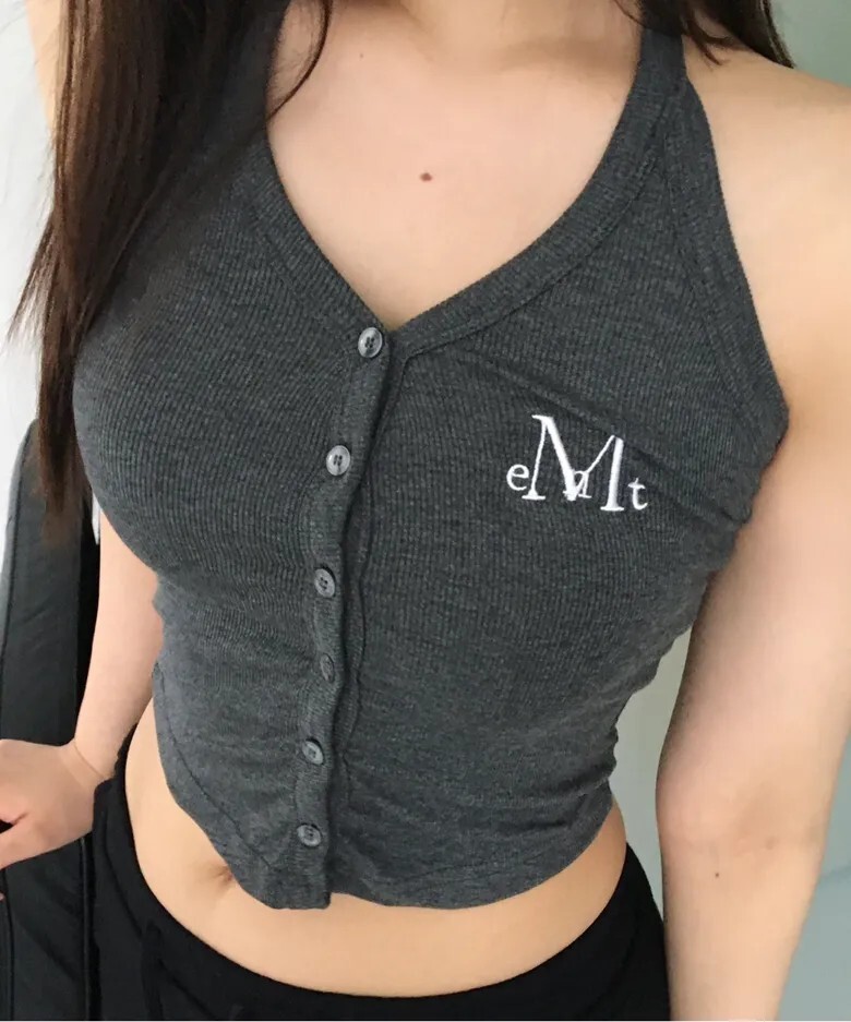 MUCENT 繞脖短版背心 四色