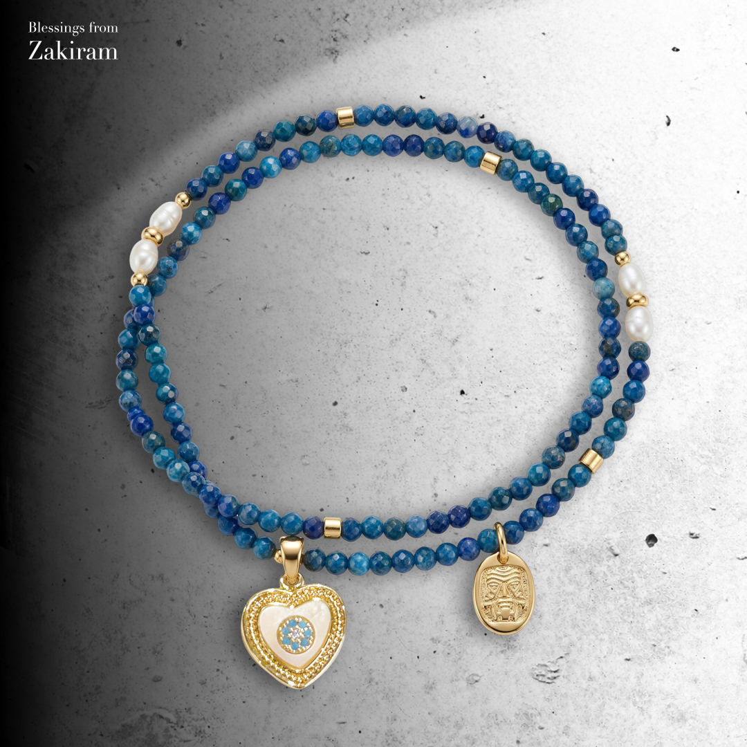 扎基拉姆 青金石 慧光守運 雙圈手串
