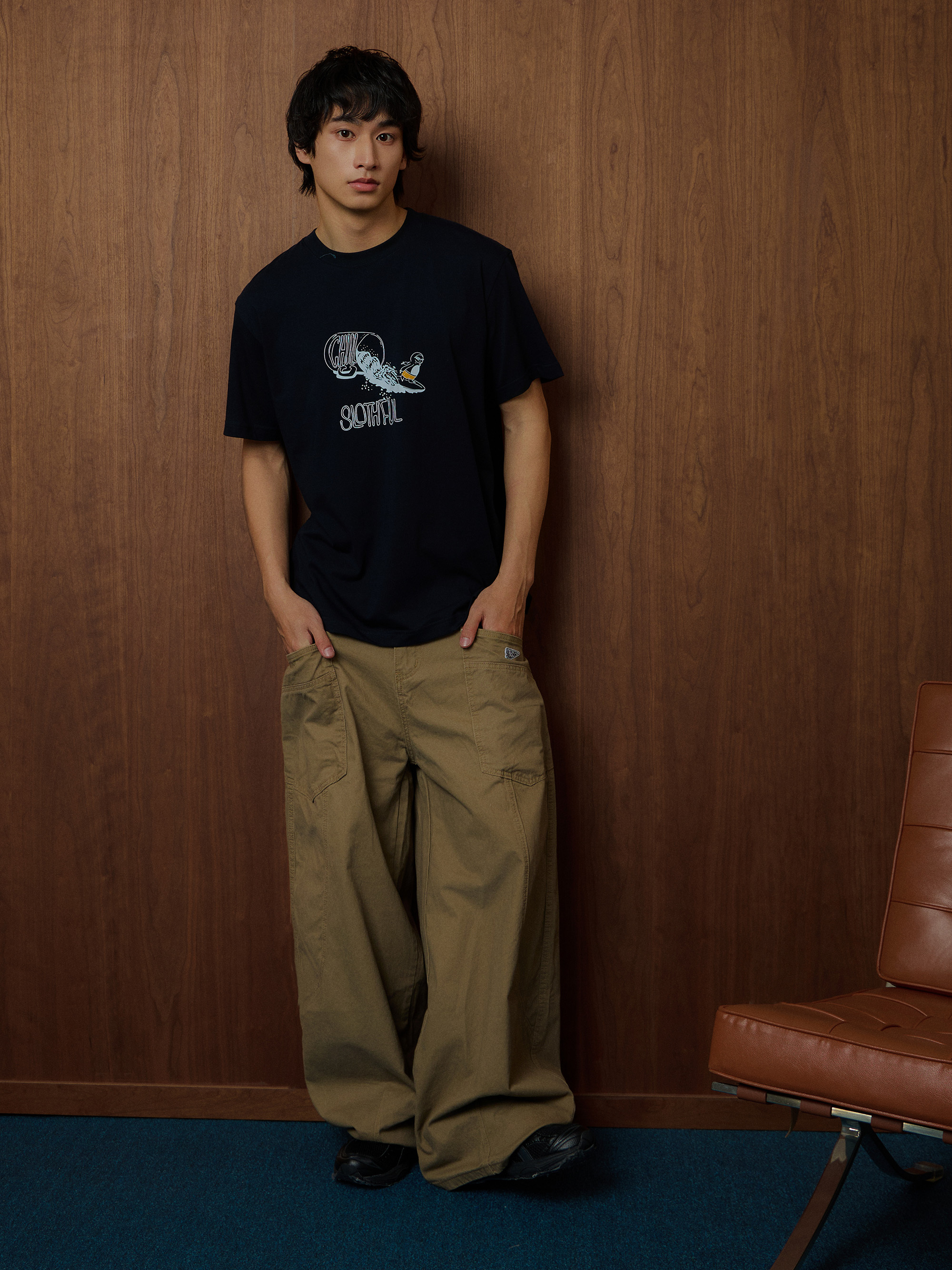 杯子樹懶衝浪短袖T