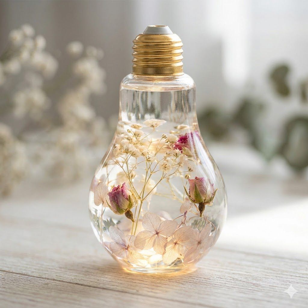 浮游花坐枱燈材料包