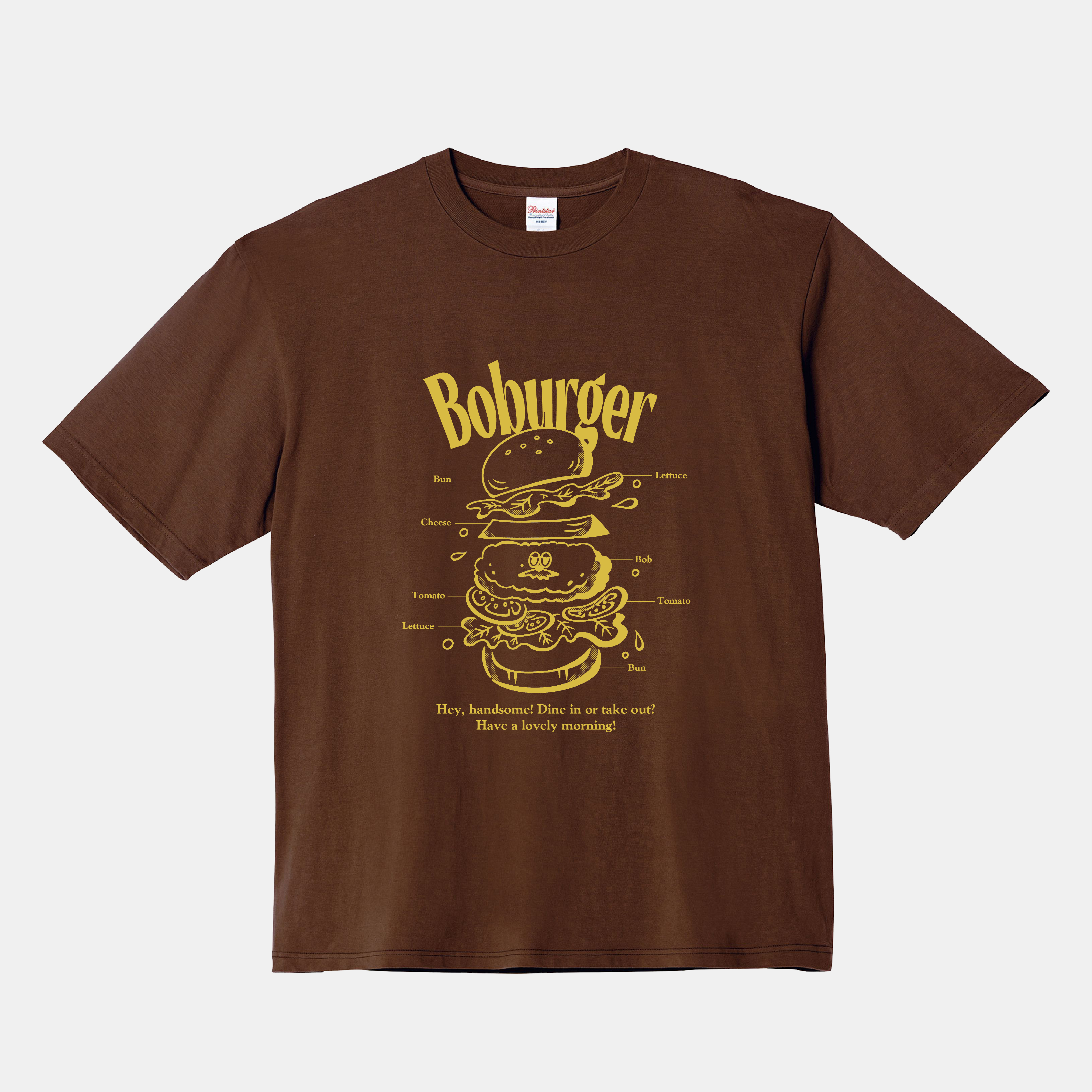 經典薯Bob堡 落肩寬版短袖