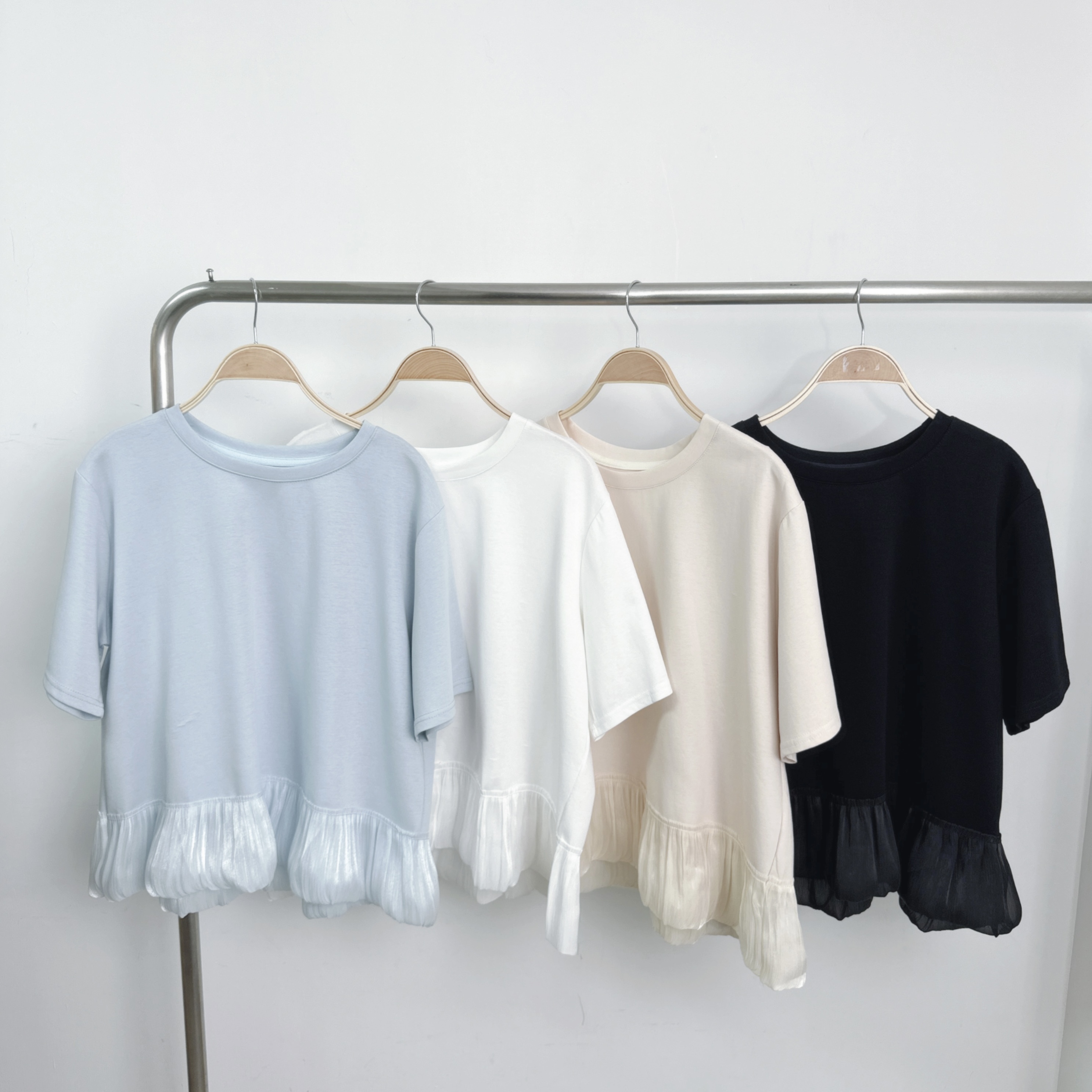 【預訂】拼紗泡泡腳滑棉TOP (A80-A83)