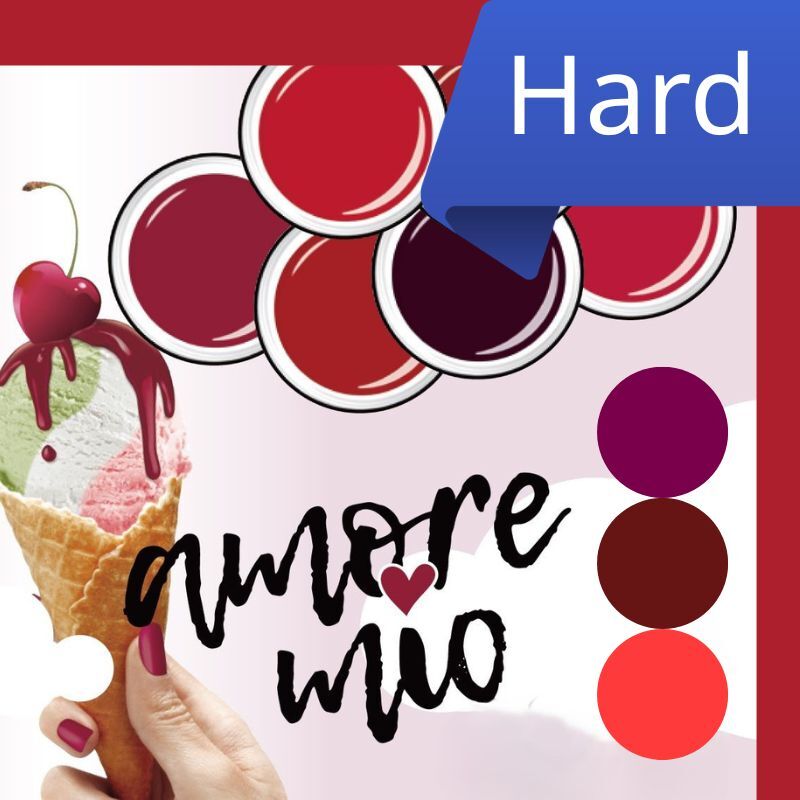 (紅系列) LCN hard gel set  硬膠