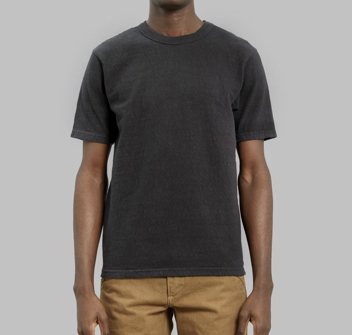 UES No.8 Slub Nep T Shirt - Black