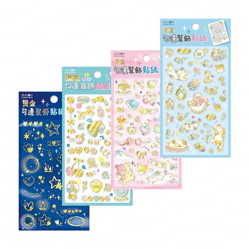 Hot stamping decals, set (TZ3525) | Diamond Stationery