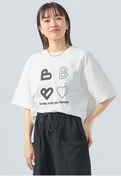 260409 BEAMS HEART B-HEART logo T-shirt (2色)