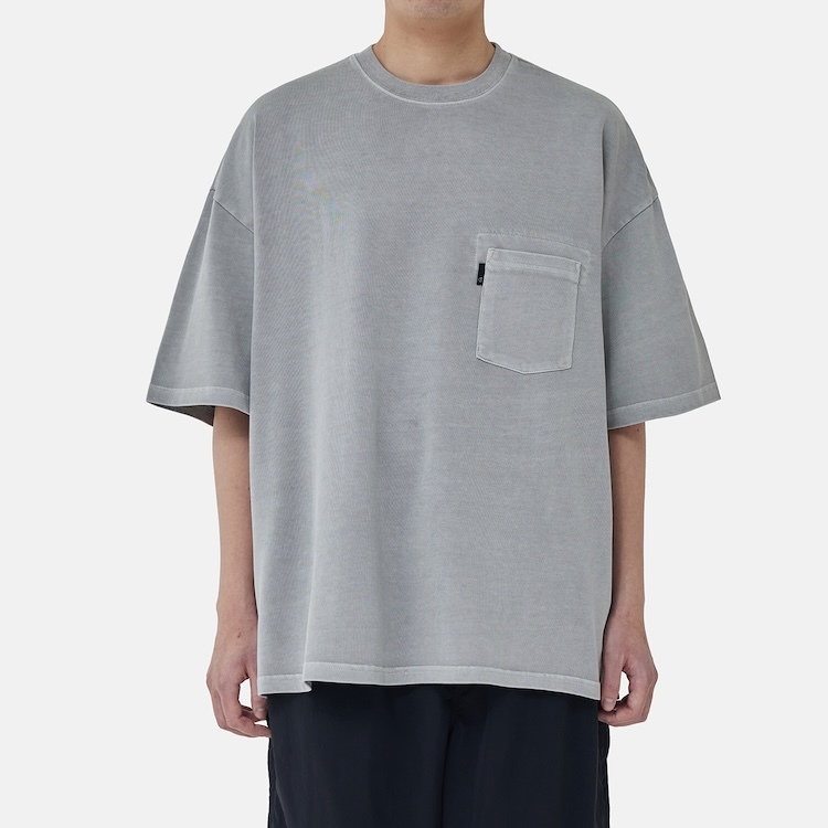 moif - GARMENT DYED H/S TEE - PMF026-02JH10
