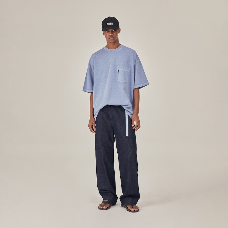 moif - GARMENT DYED H/S TEE - PMF026-02JH10