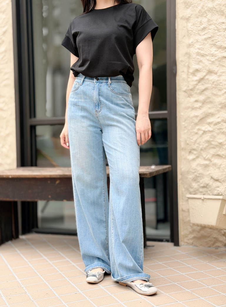 0404水洗棉直筒牛仔褲