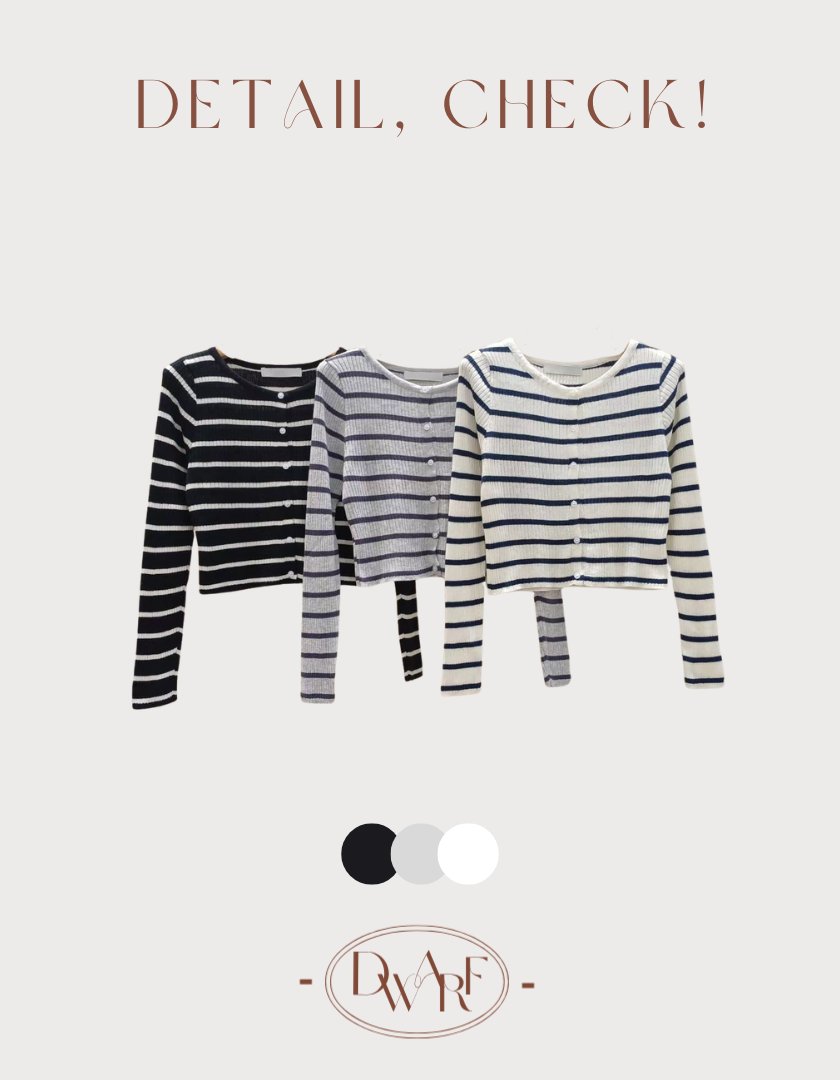 COME BACK!《KR》軟滑横間排鈕上衣