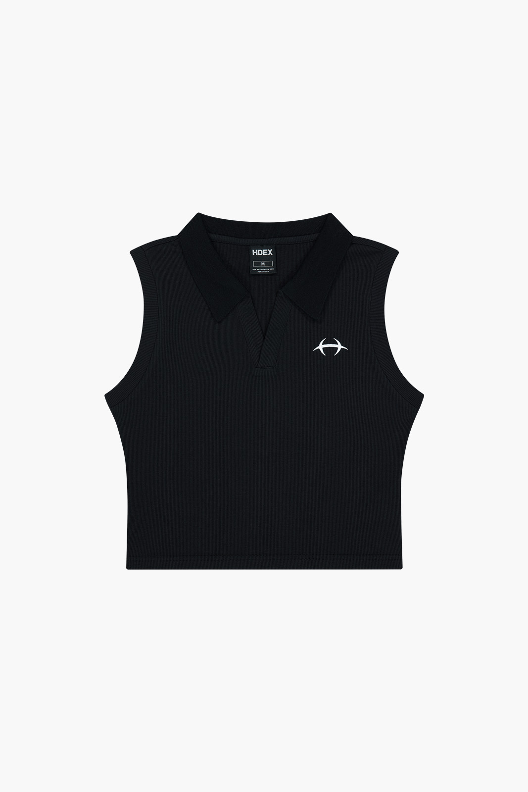 【入LIVECODE一件減至$238😱🔥！】【韓妹大熱運動日常品牌HDEX🔥】Women's Open Pique Crop Sleeveless (Black/White/Plum)