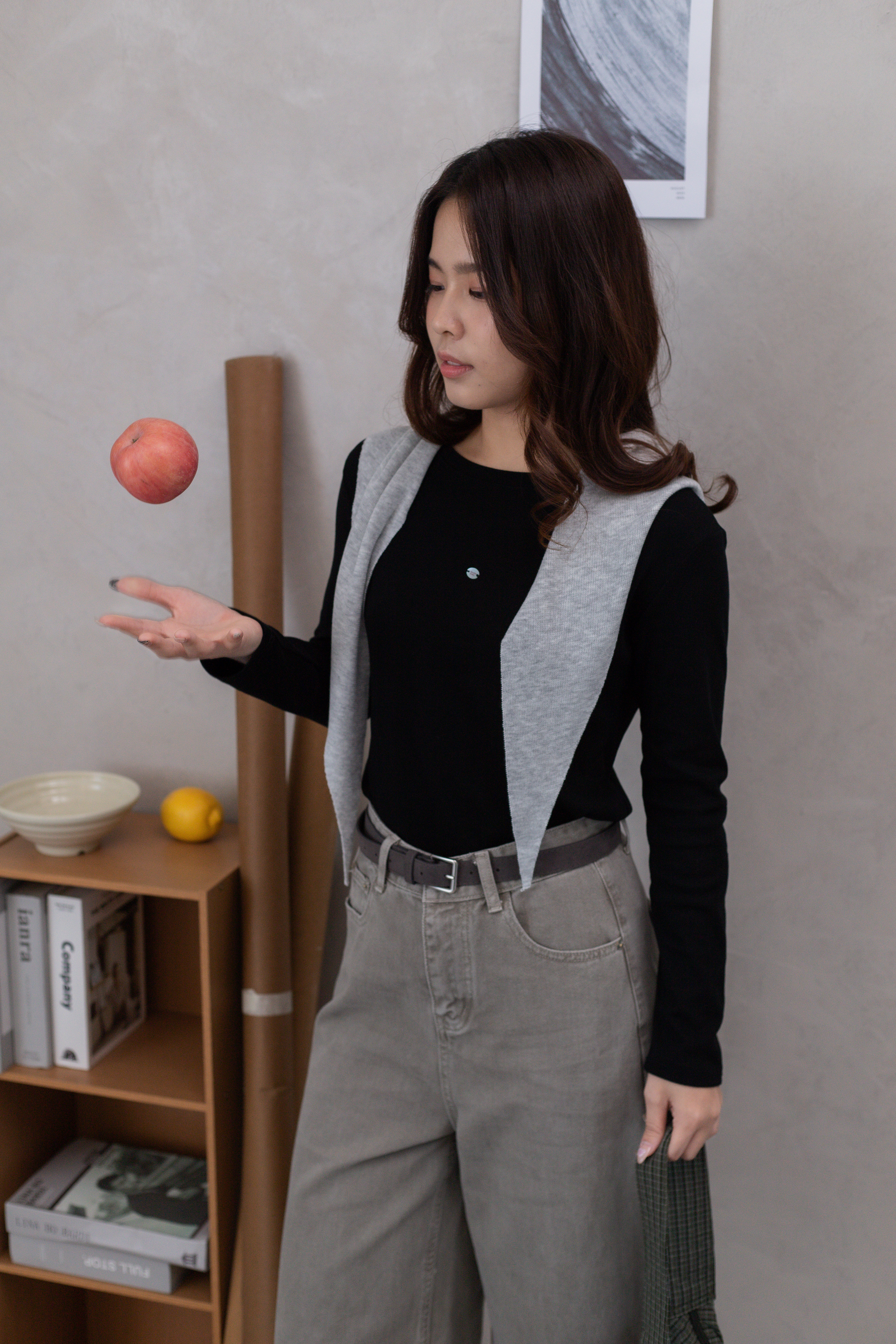 Ruth Long Sleeve Tee Black -2688TSBLK