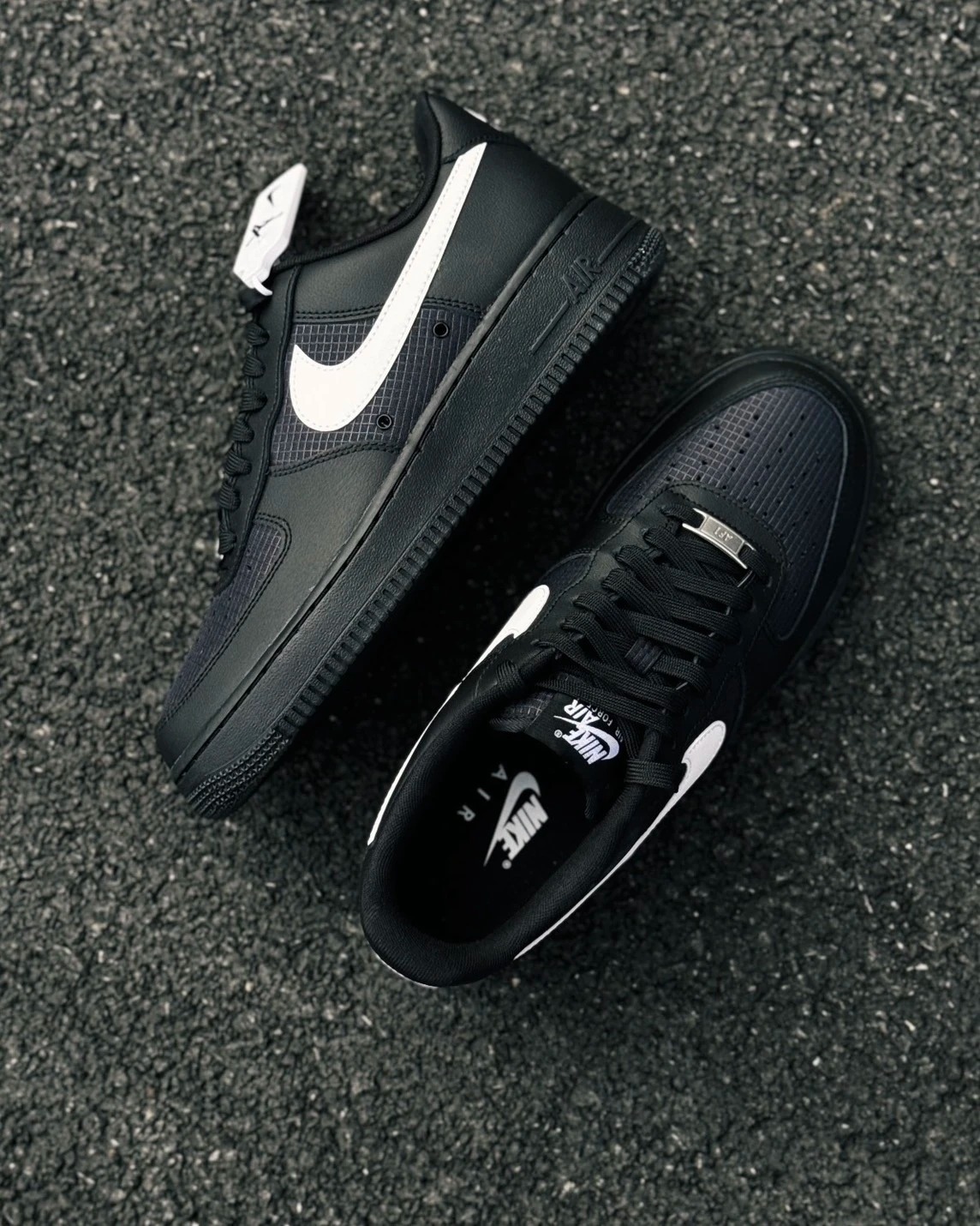 【逢甲 FUZZY】Nike Air Force 1 Ripstop 抗撕裂 格紋 黑白 IR0952-001