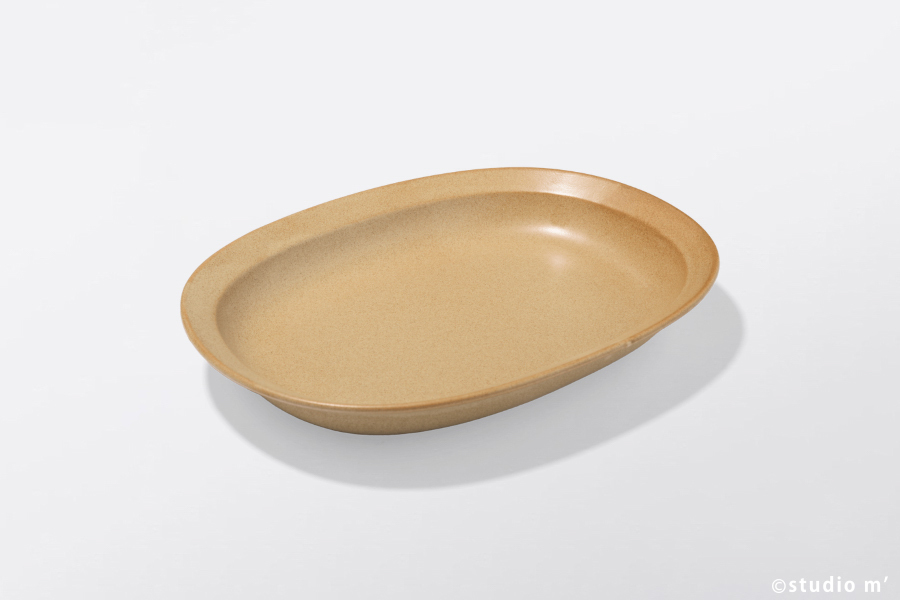 (尚未到貨) STUDIO M' - Karil 咖哩圓角盤 / 沙褐