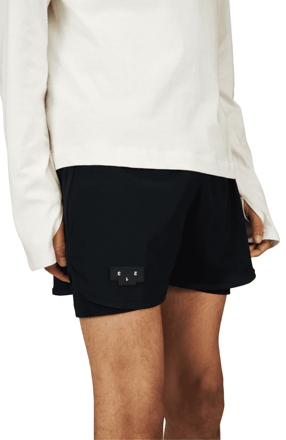 UNNA｜Flow Shorts 3 "Black"