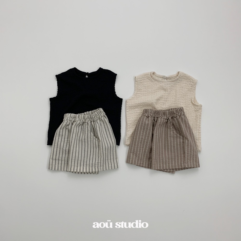Aou 日系涼爽套裝 / 2色