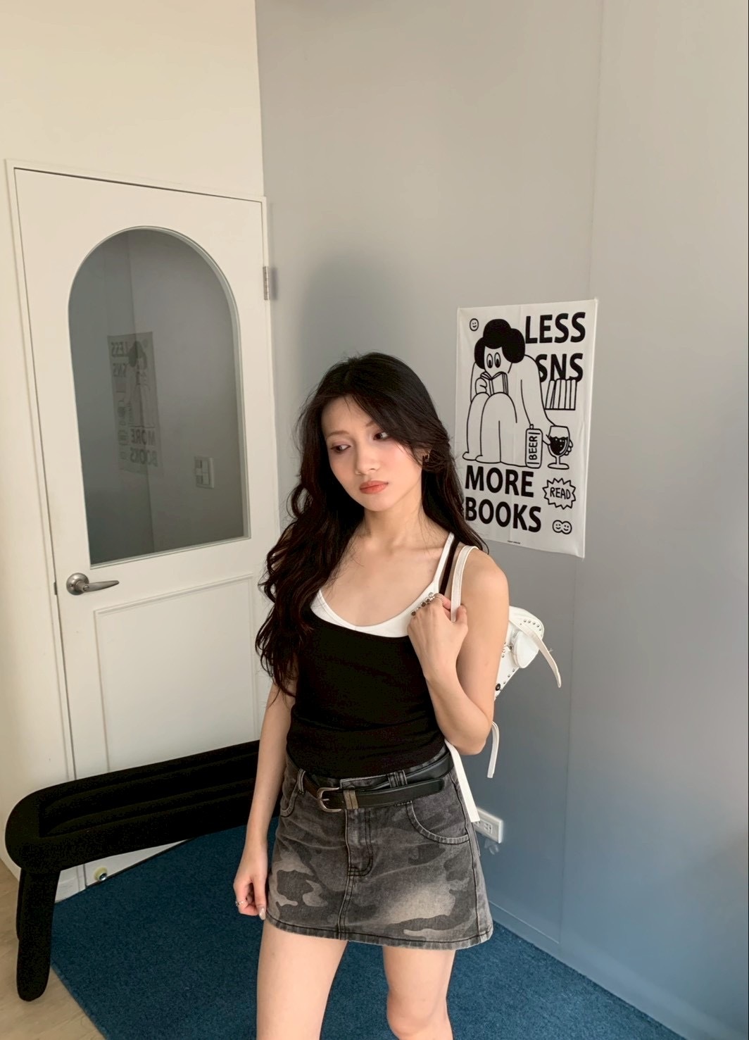 B161卯釘假兩件背心