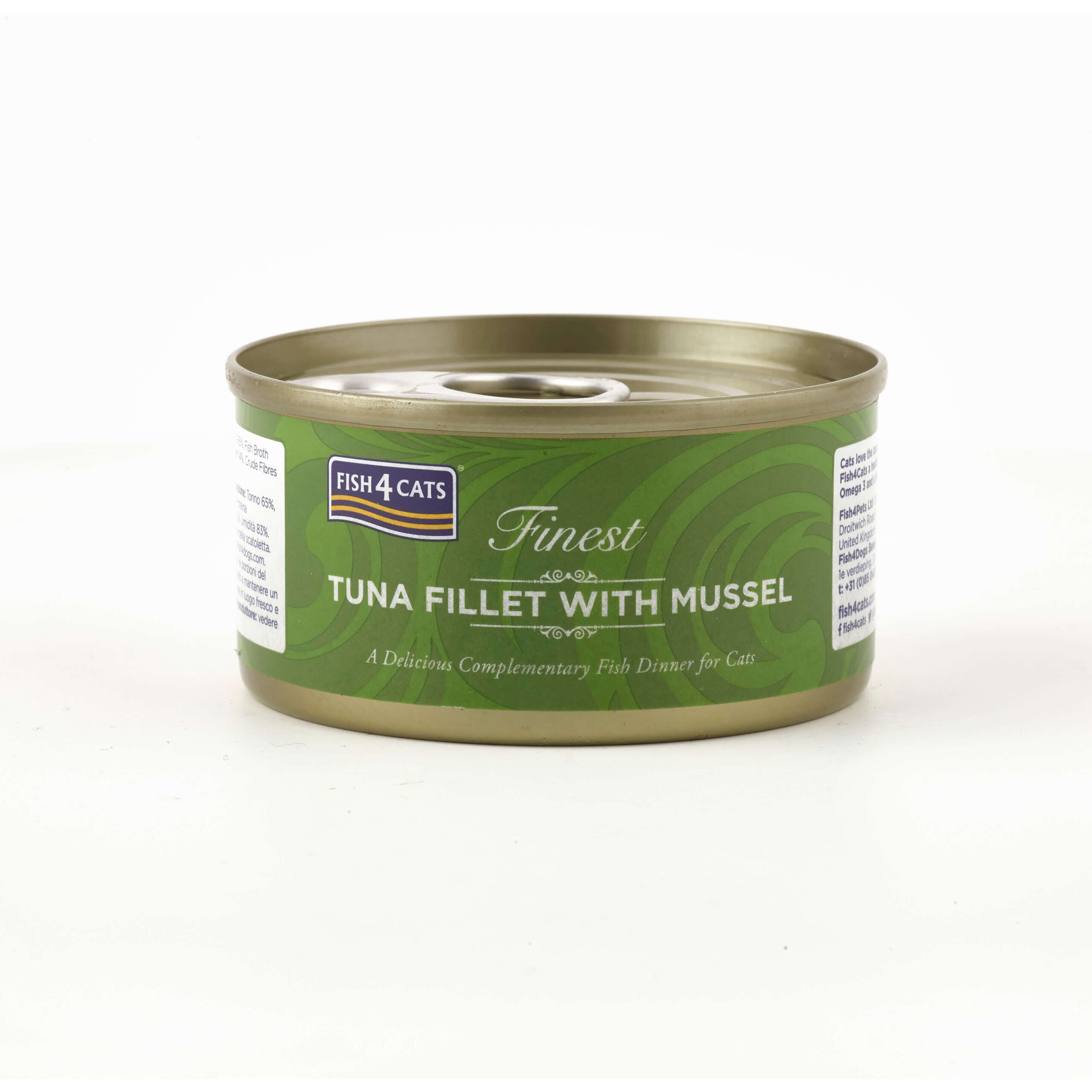 Fish4Cats - 吞拿魚柳青口 Tuna Fillet with Mussel (綠) 70g