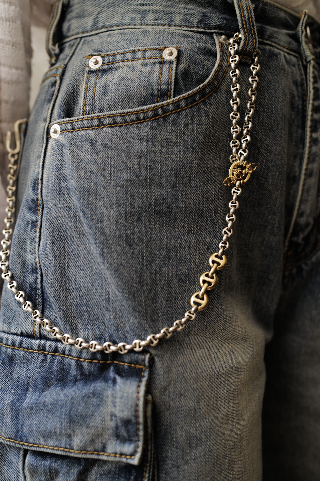 HB067-SSYGWD 5mm open link wallet chain