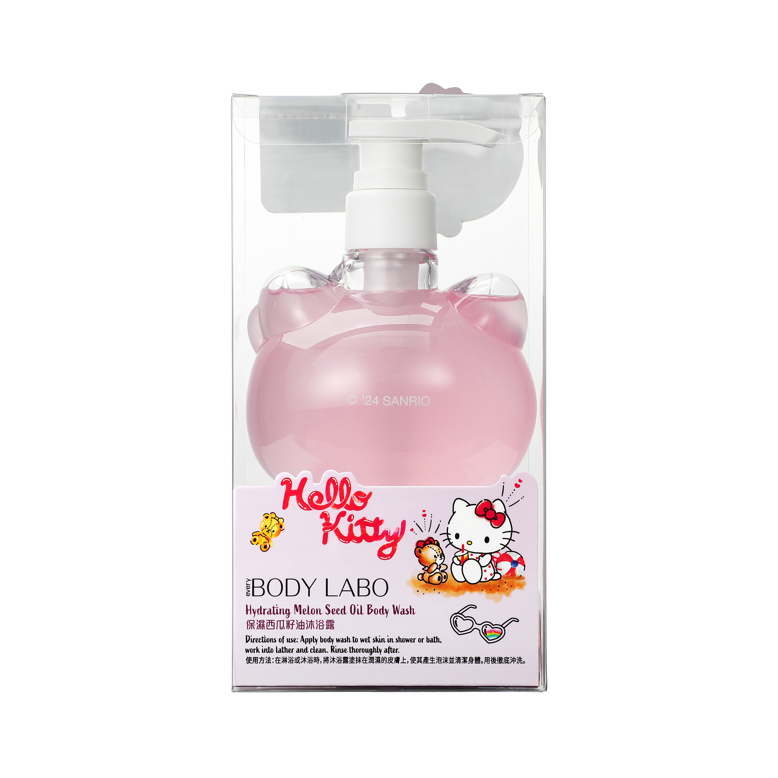 Hello Kitty 西瓜籽油保濕沐浴露 495ml- 芬芳花園