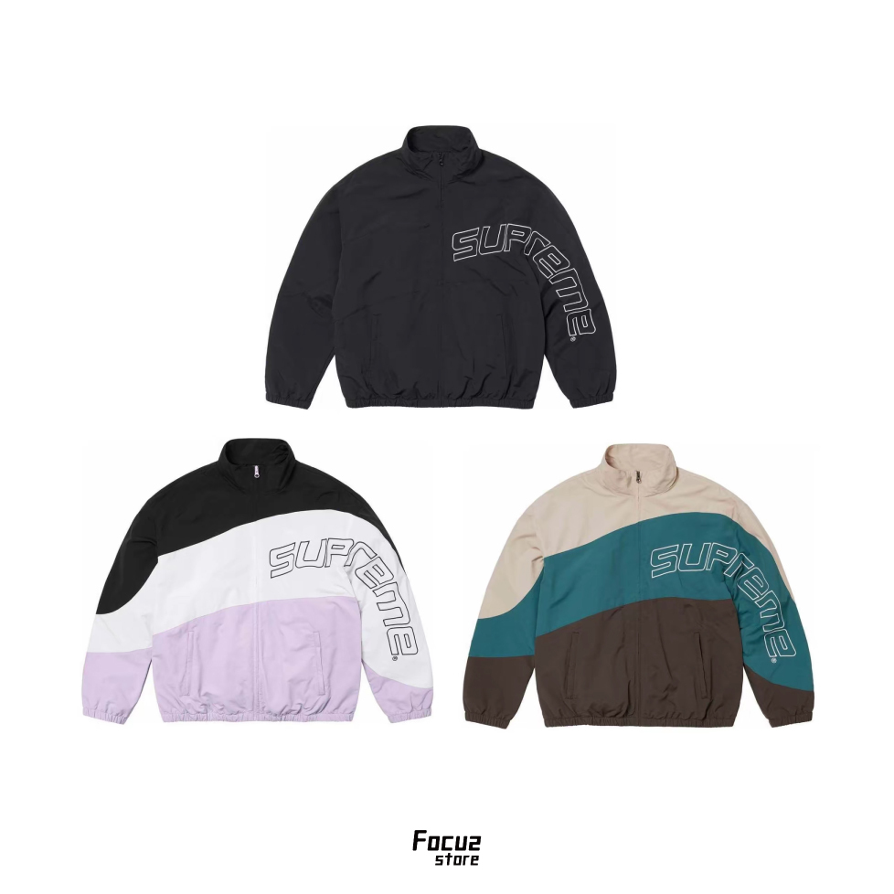 【Focus store】現貨秒發 Supreme SS24 WEEK9 CURVE TRACK JACKET 刺繡徽標外套