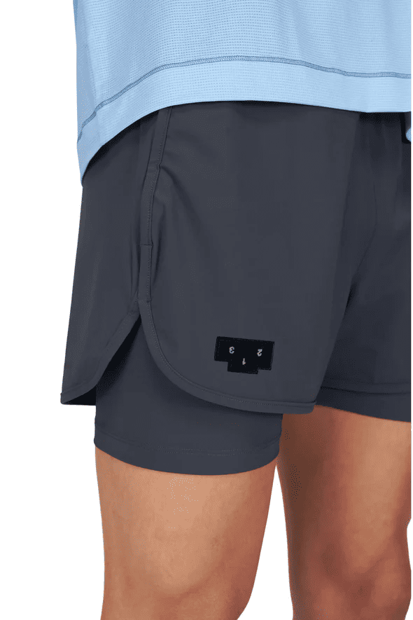 UNNA｜Flow Shorts 3 "Blue Grey"
