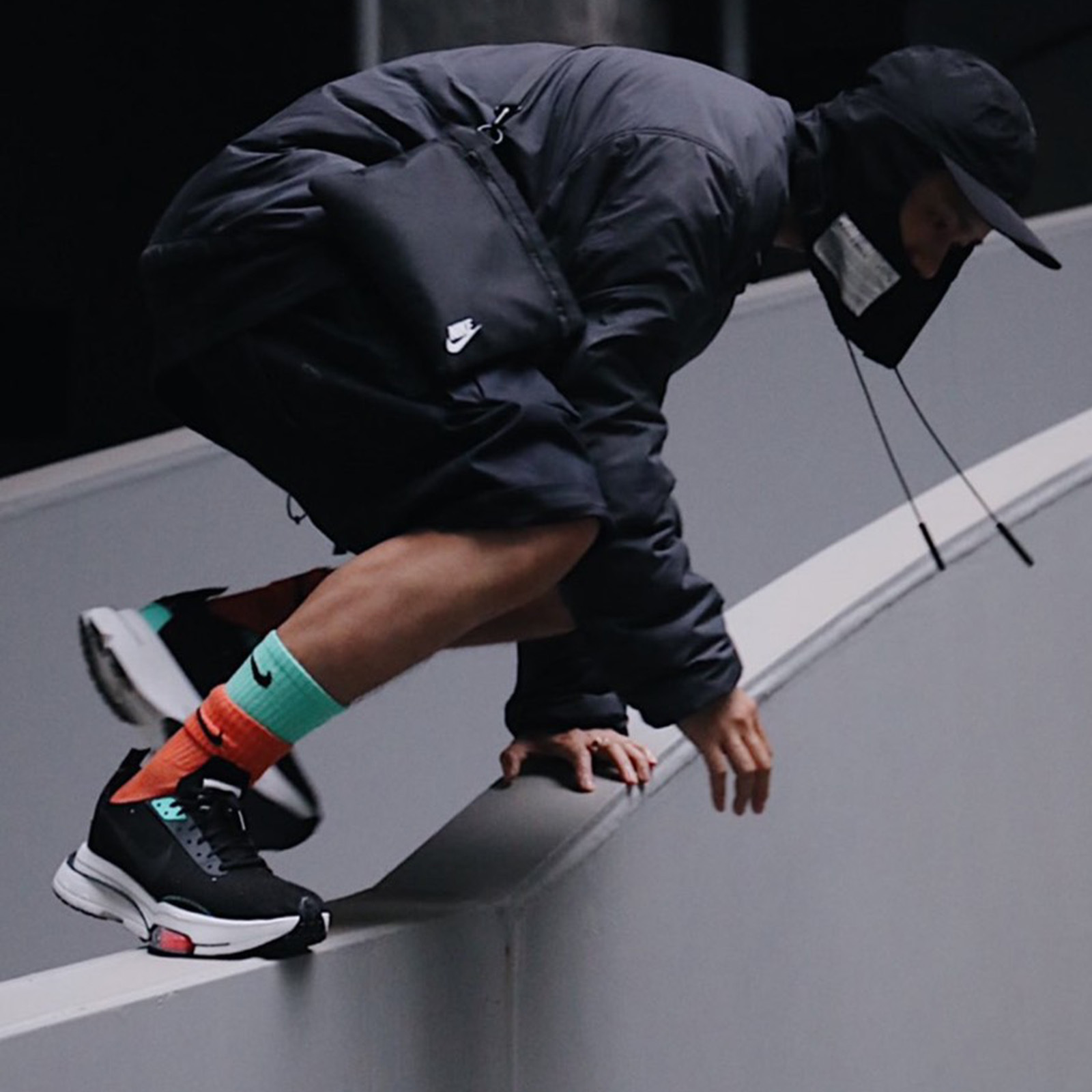 NIKE AIR ZOOM TYPE N.354 黑薄荷綠 黑色 黑魂 雙層中底 增高 解構 氣墊 運動休閒鞋 CJ2033-010-004