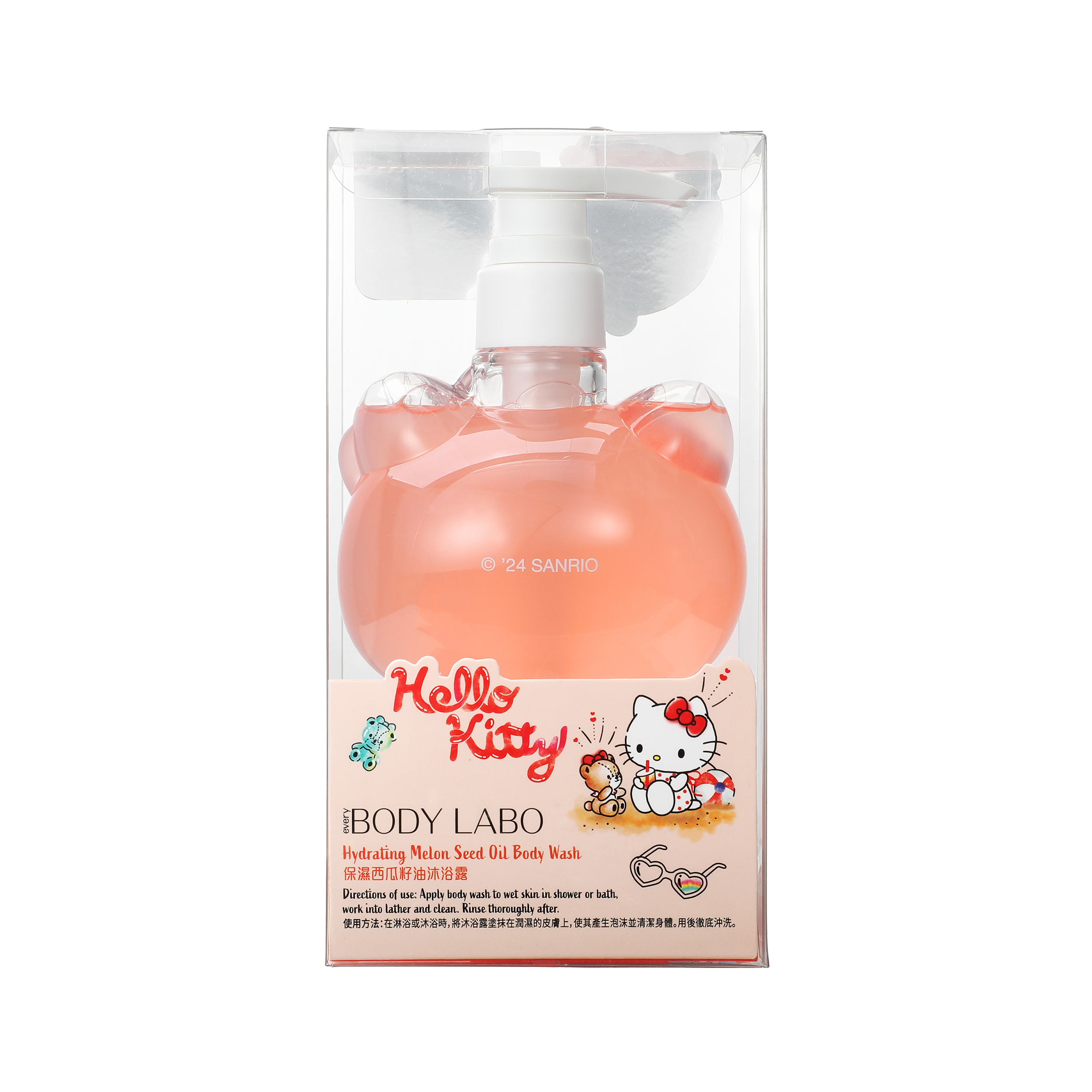 Hello Kitty 西瓜籽油保濕沐浴露 495ml -花香柚子