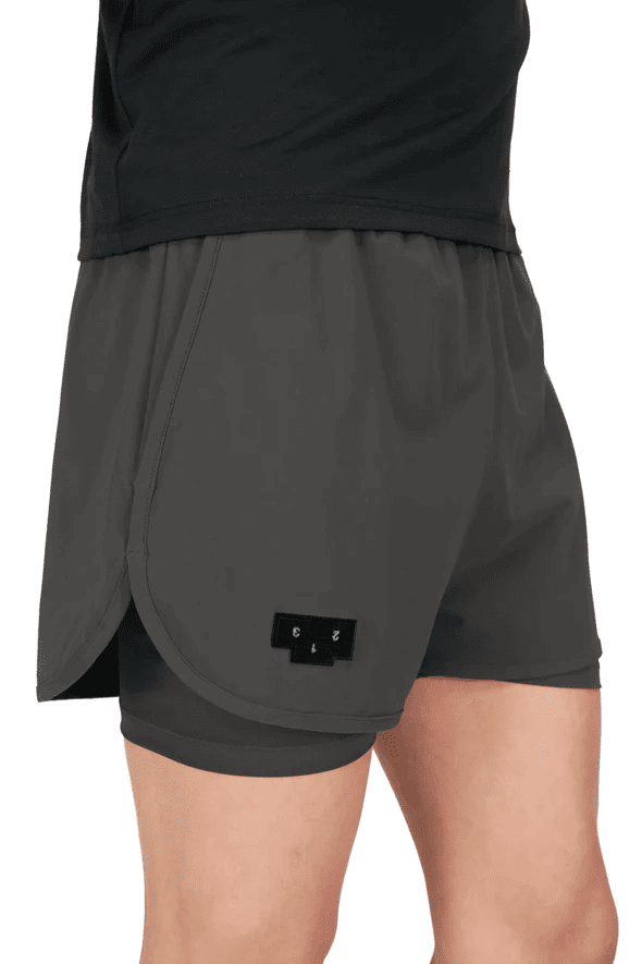 UNNA｜Flow Shorts 3 "Dark Grey"