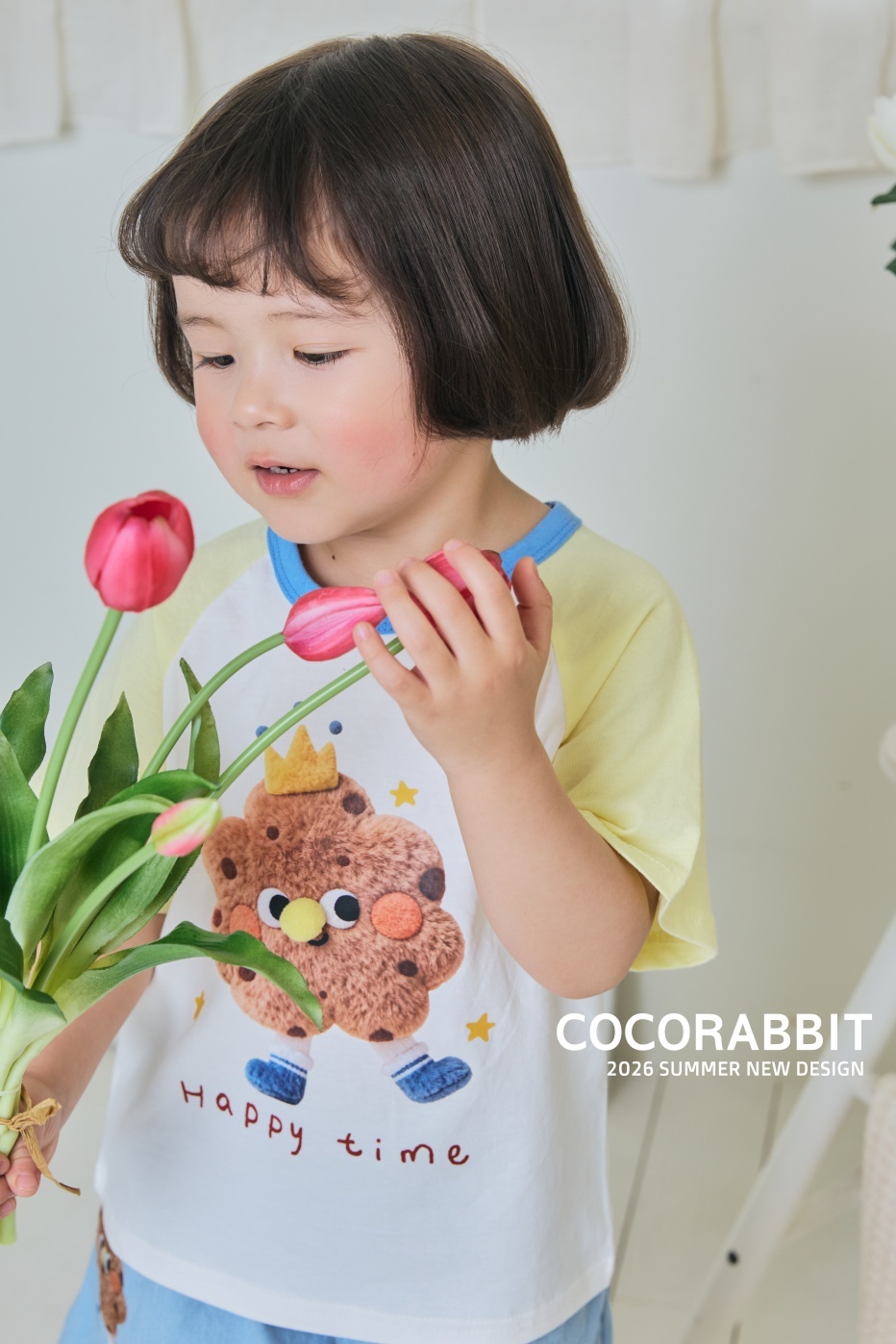 韓國🇰🇷COCORABBIT 麵包玩偶印花Ｔ恤(S-2XL)