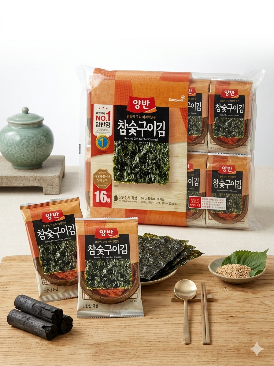 【 4/14收單 】Dongwon東遠 兩班職人級橡木炭烤海苔 (4g × 16 入)