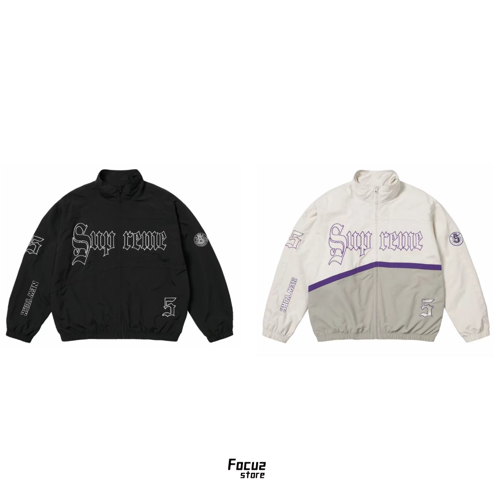 【Focus store】現貨秒發 Supreme SS25 WEEK12 Old English Track Jacket 徽標外套 兩色