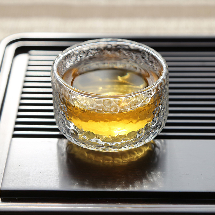 鎚目紋雙層玻璃杯(80ml) 2入