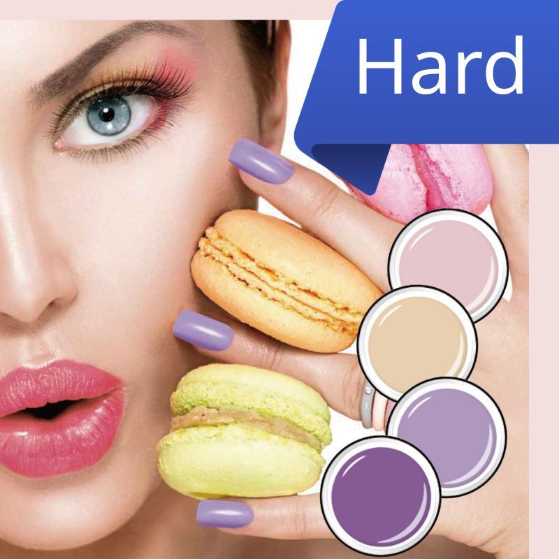 (馬卡龍系) 粉糖果色LCN hard gel set  硬膠 (粉紅, 紫, 黃, 橙等)